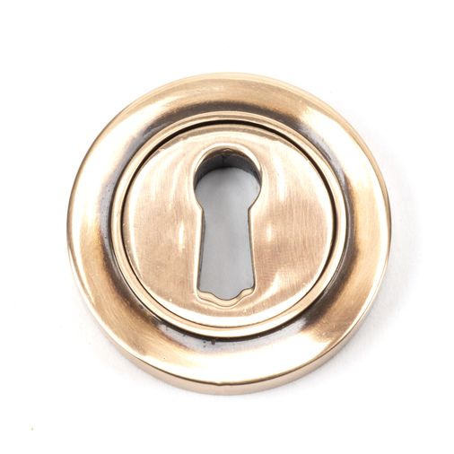46117 - Polished Bronze Round Escutcheon (Plain) - FTA Image 1