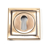46120 - Polished Bronze Round Escutcheon (Square) - FTA Image 1 Thumbnail