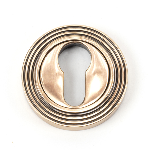 46127 - Polished Bronze Round Euro Escutcheon (Beehive) - FTA Image 1