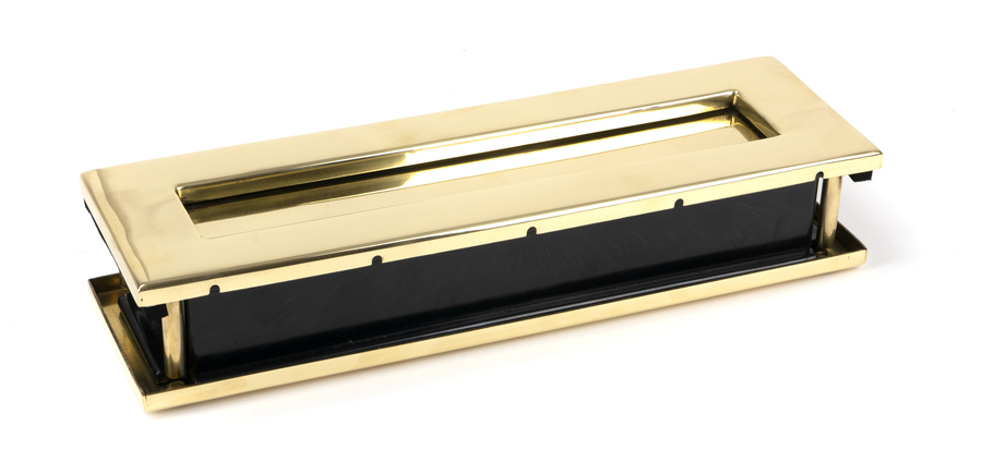 46549 - Polished Brass Traditional Letterbox - FTA Image 3