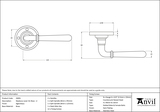 50091 - Aged Brass Newbury Lever on Rose Set - U - FTA Image 3 Thumbnail