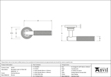 50105 - Polished Bronze Brompton Lever on Rose Set (Beehive) - U - FTA Image 3 Thumbnail