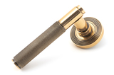 50105 - Polished Bronze Brompton Lever on Rose Set (Beehive) - U - FTA Image 1 Thumbnail