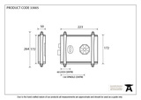 33005 - Black Oak Box Lock & Octagonal Knob Set - FTA Image 6 Thumbnail