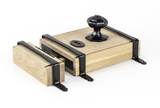 33005 - Black Oak Box Lock & Octagonal Knob Set - FTA Image 1 Thumbnail