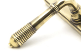 33039 - Aged Brass Reeded Slimline Lever Espag. Lock Set FTA Image 3 Thumbnail