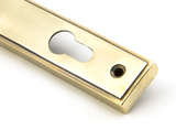 33039 - Aged Brass Reeded Slimline Lever Espag. Lock Set FTA Image 5 Thumbnail