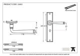 33093 - Black Large Avon Lever Lock Set - FTA Image 4 Thumbnail
