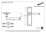 33094 - Black Large Avon Lever Latch Set - FTA Image 4 Thumbnail