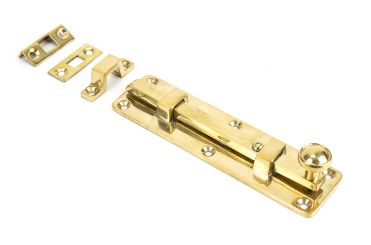 33097 - Polished Brass 6'' Universal Bolt - FTA Image 1