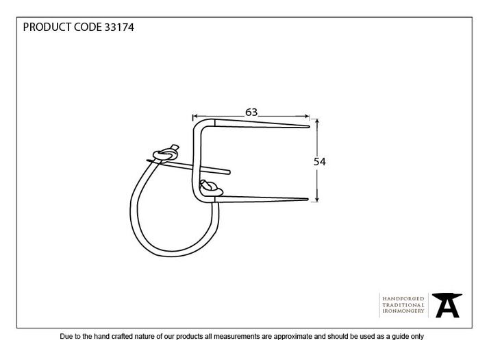 33174 - Black Locking Staple Pin - FTA Image 2