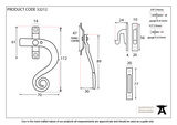 33212 - Beeswax Locking Monkeytail Fastener - RH - FTA Image 2 Thumbnail