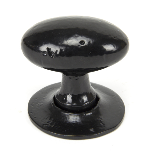33251 - Black Oval Mortice/Rim Knob Set - FTA Image 2