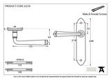 33270 - Beeswax Gothic Lever Latch Set - FTA Image 2 Thumbnail