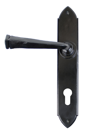 33273 - Black Gothic Lever Espag. Lock Set - FTA Image 1