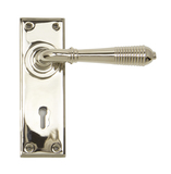 33324 - Polished Nickel Reeded Lever Lock Set - FTA Image 1 Thumbnail