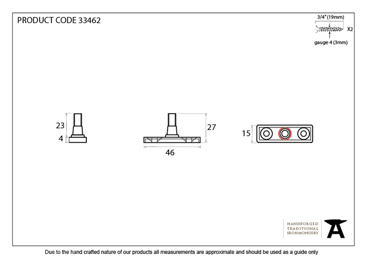33462 - Electro Brass Locking Stay Pin - FTA Image 2