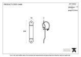 33480 - Beeswax Locking Gothic Screw on Staple - FTA Image 2 Thumbnail