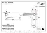 33600 - Pewter Gothic Lever Lock Set - FTA Image 2 Thumbnail