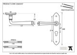 33604/47 - Pewter Gothic Lever Euro Lock Set - FTA Image 2 Thumbnail