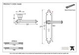 33608 - Pewter Tudor Lever Lock Set - FTA Image 2 Thumbnail