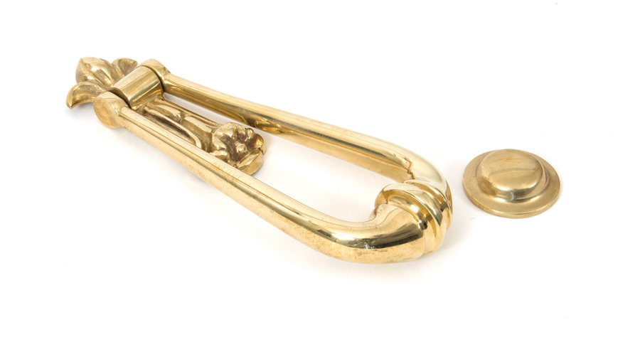 33610M - Polished Brass Loop Door Knocker - FTA Image 1