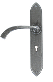 33634 - Pewter Gothic Curved Sprung Lever Lock Set - FTA Image 1 Thumbnail