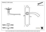 33635 - Pewter Gothic Curved Sprung Lever Latch Set - FTA Image 2 Thumbnail