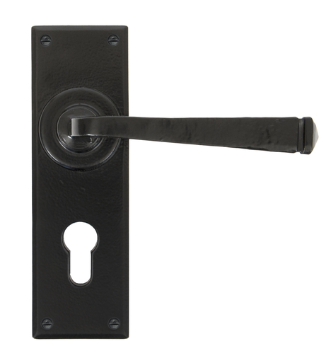 33826 - Black Avon Lever Euro Lock Set - FTA Image 1