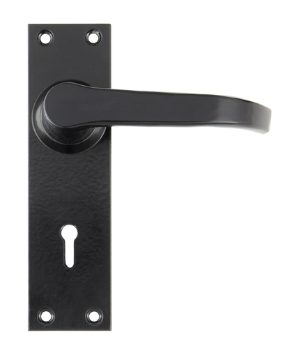 Black Deluxe Lever Lock Set Image 1