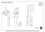 33881 - Black Locking Deluxe Monkeytail Fastener - RH - FTA Image 2 Thumbnail