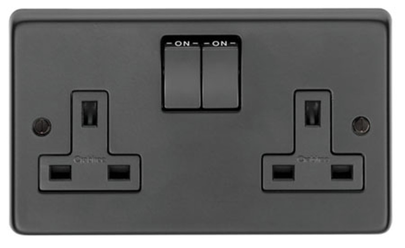 34224 - BN Double 13 Amp Switched Socket - FTA Image 2
