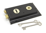 35000 - Polished Brass Rim Lock & Cover - FTA Image 2 Thumbnail