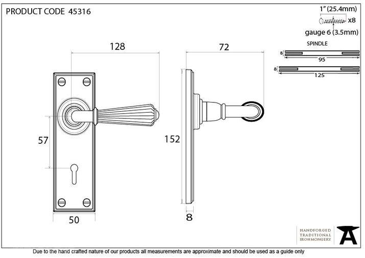 45316 - Polished Chrome Hinton Lever Lock Set - FTA Image 4