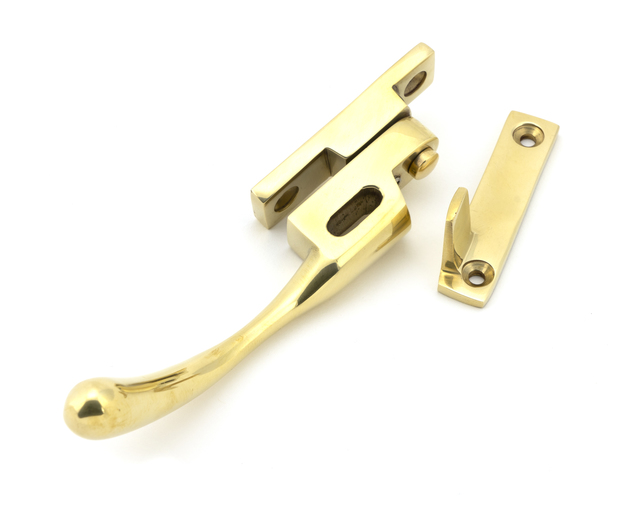 45396 - Polished Brass Night-Vent Locking Peardrop Fastener - LH - FTA Image 2