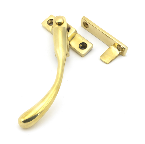 45396 - Polished Brass Night-Vent Locking Peardrop Fastener - LH - FTA Image 1