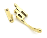 45397 - Polished Brass Night-Vent Locking Peardrop Fastener - RH - FTA Image 2 Thumbnail