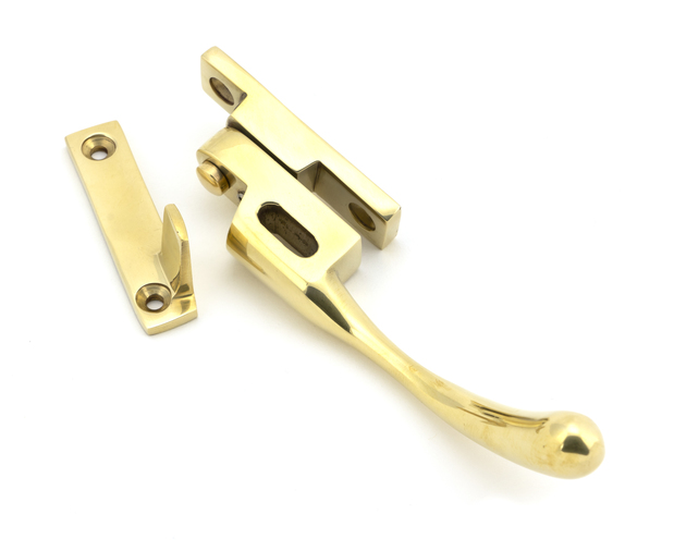 45397 - Polished Brass Night-Vent Locking Peardrop Fastener - RH - FTA Image 2