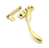 45397 - Polished Brass Night-Vent Locking Peardrop Fastener - RH - FTA Image 1 Thumbnail
