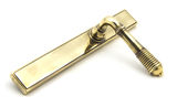 45419 - Aged Brass Reeded Slimline Lever Latch Set FTA Image 3 Thumbnail