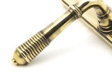 45419 - Aged Brass Reeded Slimline Lever Latch Set FTA Image 4 Thumbnail