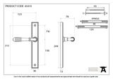 45419 - Aged Brass Reeded Slimline Lever Latch Set FTA Image 9 Thumbnail