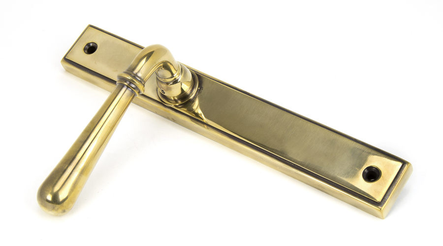 45429 - Aged Brass Newbury Slimline Lever Latch Set FTA Image 2