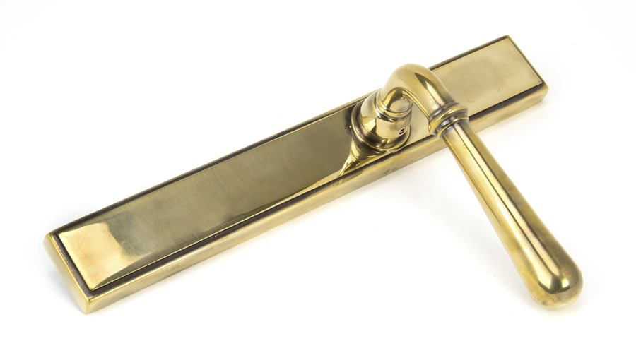 45429 - Aged Brass Newbury Slimline Lever Latch Set FTA Image 3