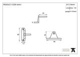 45451 - Beeswax Cranked Casement Stay Pin - FTA Image 2 Thumbnail