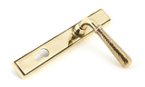 45498 - Aged Brass Hammered Newbury Slimline Espag. Lock Set FTA Image 3 Thumbnail