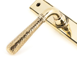 45498 - Aged Brass Hammered Newbury Slimline Espag. Lock Set FTA Image 4 Thumbnail