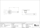 45627 - External Beeswax Avon Round Lever on Rose Set (Plain) - FTA Image 3 Thumbnail