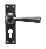 45759 - Black Straight Lever Euro Lock Set - FTA Image 1 Thumbnail