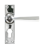 45762 - Polished Chrome Straight Lever Euro Lock Set - FTA Image 1 Thumbnail